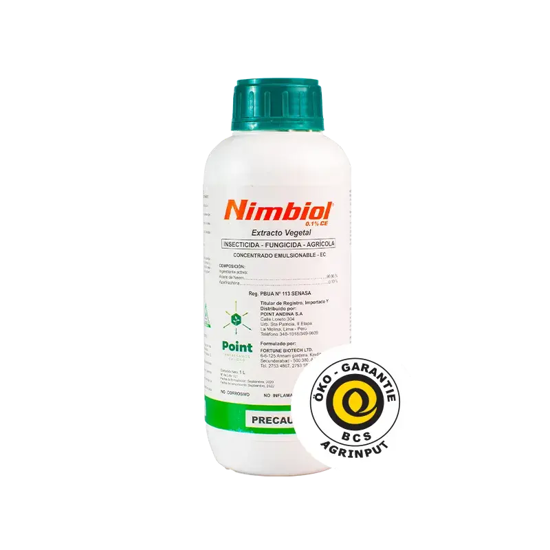 NIMBIOL 0.1% EC es un insecticida / fungicida biológico