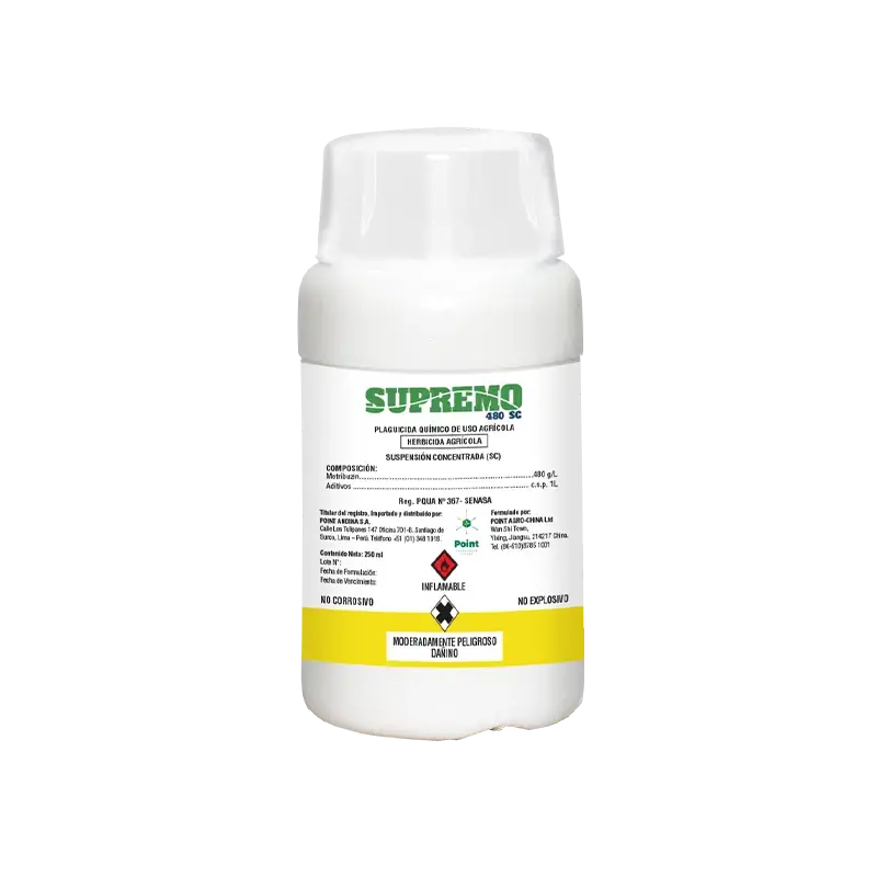 SUPREMO 480 SC (Metribuzina) es un herbicida